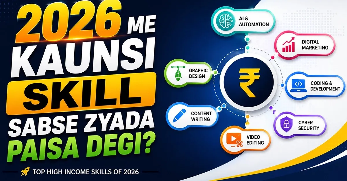 Top High Income Skills Jo Future Badal Sakti Hain | 2026 Me Kaunsi Skill Sabse Zyada Paisa Degi?