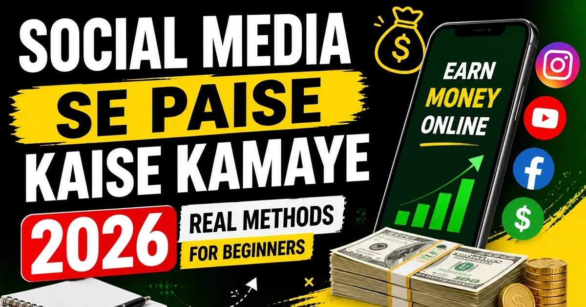 Social Media Se Paise Kaise Kamaye 2026 | Real Methods for Beginners (Complete Guide)